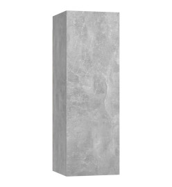 Ensemble de meuble TV 10 pcs Gris béton Aggloméré