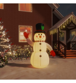 Bonhomme de neige gonflable avec LED 120 cm