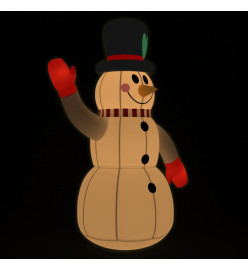 Bonhomme de neige gonflable avec LED 120 cm