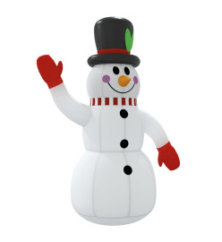 Bonhomme de neige gonflable avec LED 120 cm