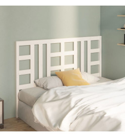Tête de lit Blanc 126x4x100 cm Bois massif de pin