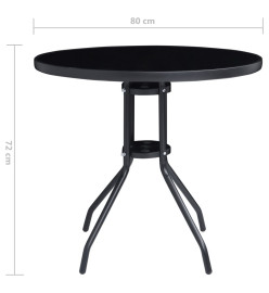 Mobilier de bistro 5 pcs Noir et anthracite