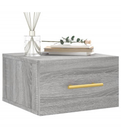 Tables de chevet murales 2 pcs sonoma gris 35x35x20 cm