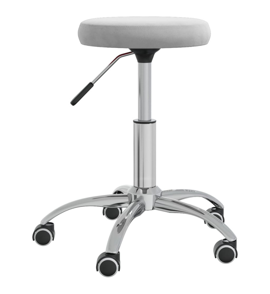 Tabouret de massage Velours Gris clair