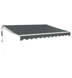 Auvent rétractable automatique anthracite 3x2,5 m