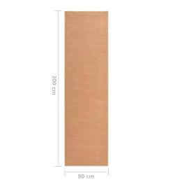 Tapis BCF Beige 80x300 cm