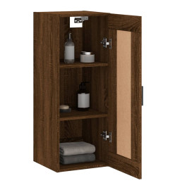 Armoire murale chêne marron 34,5x34x90 cm bois d'ingénierie