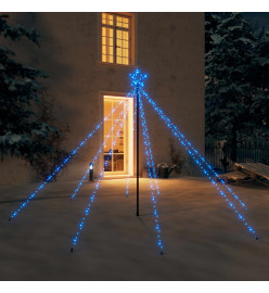 Lumières d'arbre de Noël Intérieur/Extérieur 400 LED bleu 2,5 m