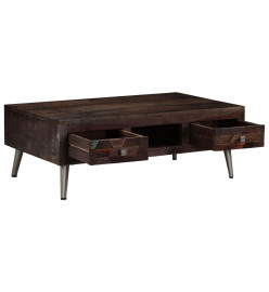 Table basse Bois de récupération solide 100 x 60 x 35 cm