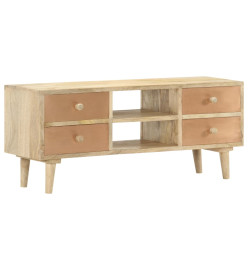 Meuble TV 110x30x45 cm Bois de manguier solide