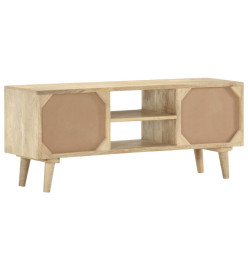 Meuble TV 110x30x45 cm Bois de manguier solide