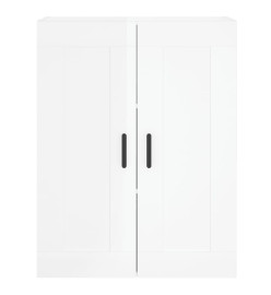 Armoire murale blanc brillant 69,5x34x90 cm bois d'ingénierie