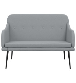 Banc Gris clair 110x76x80 cm Tissu