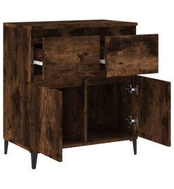 Buffet Chêne fumé 60x35x70 cm Bois d'ingénierie