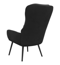 Chaise de relaxation Noir Velours