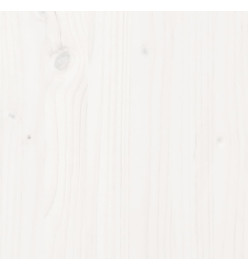 Cadre de lit Blanc Bois massif 140x200 cm