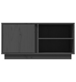 Meuble TV Gris 80x35x40,5 cm Bois de pin massif