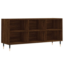 Meuble TV chêne marron 103,5x30x50 cm bois d'ingénierie