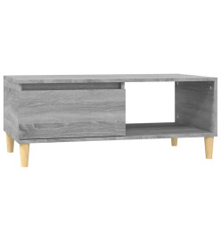 Table basse Sonoma gris 90x50x36,5 cm Bois d'ingénierie