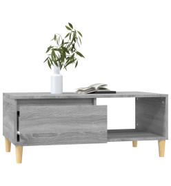 Table basse Sonoma gris 90x50x36,5 cm Bois d'ingénierie