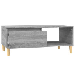 Table basse Sonoma gris 90x50x36,5 cm Bois d'ingénierie