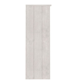 Dessus de buffet HAMAR Blanc 85x35x100 cm Bois de pin massif