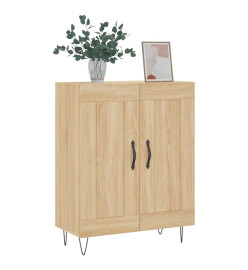 Buffet chêne sonoma 69,5x34x90 cm bois d'ingénierie