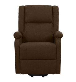 Fauteuil de massage Marron foncé Tissu