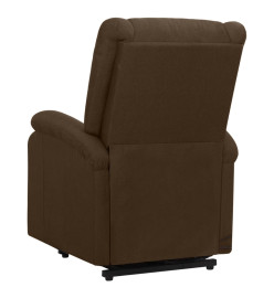 Fauteuil de massage Marron foncé Tissu