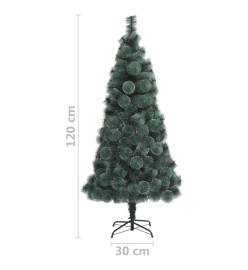 Sapin de Noël artificiel avec support Vert 120 cm PET