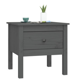 Table d'appoint Gris 50x50x49 cm Bois massif de pin