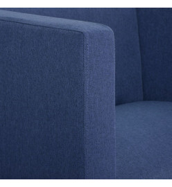 Fauteuil cube Bleu Tissu