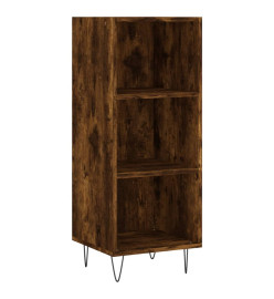 Buffet chêne fumé 34,5x32,5x90 cm bois d'ingénierie