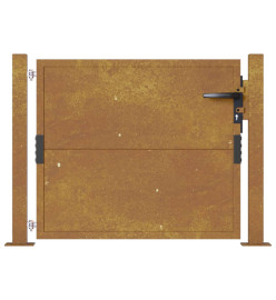 Portail de jardin 105x80 cm acier corten