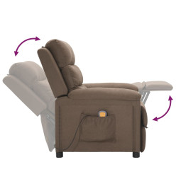 Fauteuil de massage Taupe Tissu