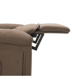 Fauteuil de massage Taupe Tissu