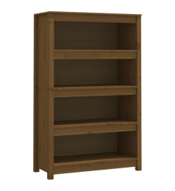 Bibliothèque Marron miel 80x35x126 cm Bois de pin massif