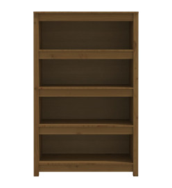 Bibliothèque Marron miel 80x35x126 cm Bois de pin massif