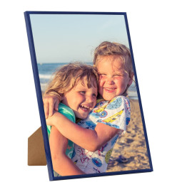 Collage de cadres photo 3 pcs de mur table Bleu 59,4x84 cm MDF