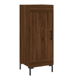 Buffet haut Chêne marron 34,5x34x180 cm Bois d'ingénierie