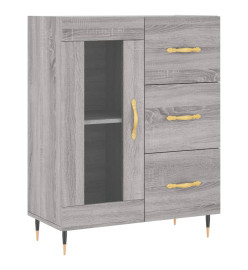 Buffet sonoma gris 69,5x34x90 cm bois d'ingénierie