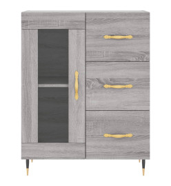 Buffet sonoma gris 69,5x34x90 cm bois d'ingénierie