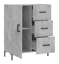 Buffet gris béton 69,5x34x90 cm bois d'ingénierie