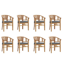 Ensemble à dîner de jardin 9 pcs Bois de teck solide