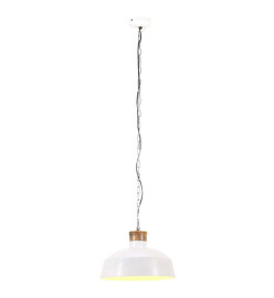 Lampe suspendue industrielle 58 cm Blanc E27