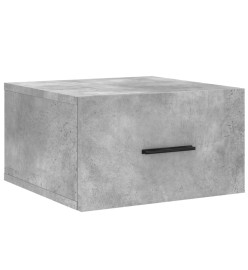 Table de chevet murale gris béton 35x35x20 cm