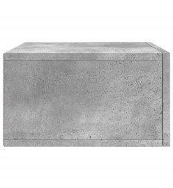 Table de chevet murale gris béton 35x35x20 cm