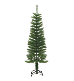 Sapin de Noël artificiel mince avec support 120 cm PE