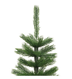 Sapin de Noël artificiel mince avec support 120 cm PE