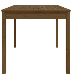 Table de jardin marron miel 82,5x82,5x76 cm bois massif de pin